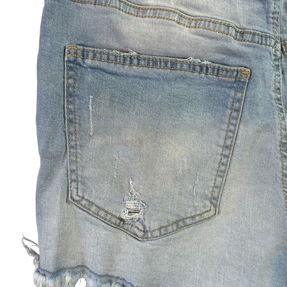 No Boundaries Shorts Women 11 Distressed High Rise Fringed (W30 L2) - Picture 6 of 9